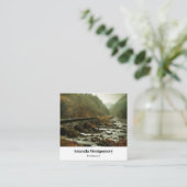 ムーディで美しい自然景観 スクエア名刺 (スタンド正面)