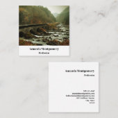 ムーディで美しい自然景観 スクエア名刺 (正面/裏面)