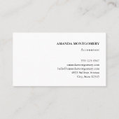 ムーディで美しい自然景観 名刺 (裏面)