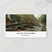 ムーディで美しい自然景観 名刺 (正面)
