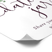 ムーディな情熱 | ドラマチックなパープルワインの日付ジャー ポスター (角)