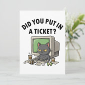 ムーディの頼ヘルプデスクの猫が、チケットを入れた 招待状 (スタンド正面)