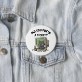 ムーディの頼ヘルプデスクの猫が、チケットを入れた 缶バッジ (インサイチュ)