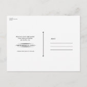 ムーディはっきりしたーフラワーエンチャントフローラ保存日付 案内ポストカード (裏面)