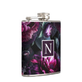 ムーディはっきりしたーフラワーブラックエンチャントフローラガーデン フラスク (右)