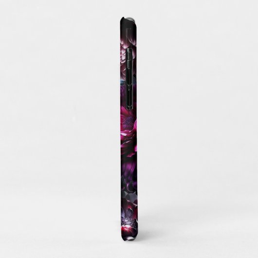 ムーディはっきりしたーフラワーブラックエンチャントフローラガーデン Case-Mate iPhoneケース (裏面/左)