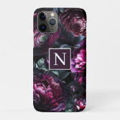 ムーディはっきりしたーフラワーブラックエンチャントフローラガーデン Case-Mate iPhoneケース (裏)