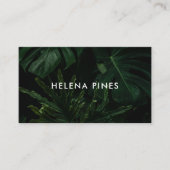 ムーディはっきりしたーモンテ葉ラのトロピカルグリーン 名刺 (正面)