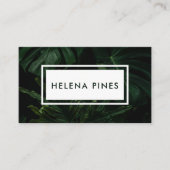 ムーディはっきりしたーモンテ葉ラ熱帯緑ビジネス 名刺 (正面)