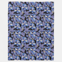 ムーディアイリス フリースブランケット