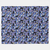 ムーディアイリス フリースブランケット (正面(横))