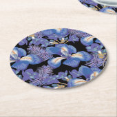 ムーディアイリス ラウンドペーパーコースター (アングル)