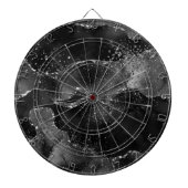 ムーディアゲート |オニックスブラックシルバーバンピーゴシックグリッター ダーツボード (正面)