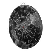 ムーディアゲート |オニックスブラックシルバーバンピーゴシックグリッター ダーツボード (正面右)