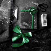 ムーディアゲート |オニックスブラックシルバーバンピーゴシックグリッター ラッピングペーパー