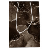 ムーディアゲート |コーヒーブラウン黄金のブロンズルーペ ミディアムペーパーバッグ (正面)