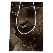 ムーディアゲート |コーヒーブラウン黄金のブロンズルーペ ミディアムペーパーバッグ (裏面)