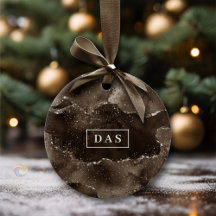 ムーディアゲート |コーヒーブラウン黄金ブロンズのモノグラム