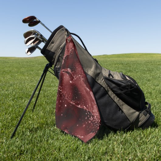 ムーディアゲート |ヘナ血赤ガーネット宝石トーン ゴルフタオル (グリーン)