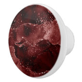 ムーディアゲート |ヘナ血赤ガーネット宝石トーン セラミックノブ (右)
