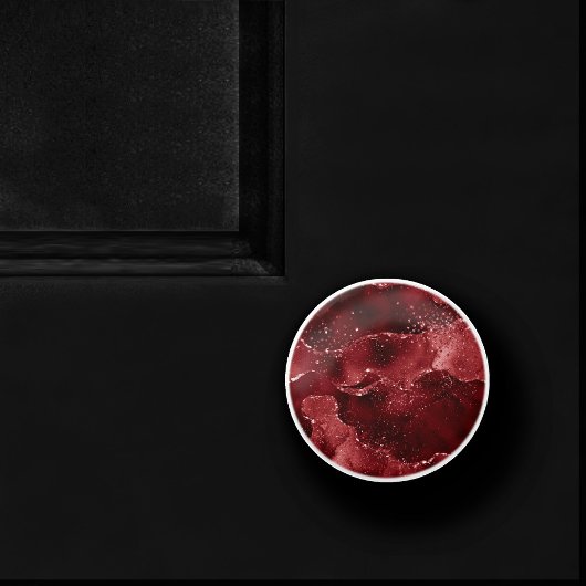 ムーディアゲート |ヘナ血赤ガーネット宝石トーン セラミックノブ