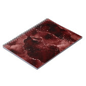 ムーディアゲート |ヘナ血赤ガーネット宝石トーン ノートブック (左側)