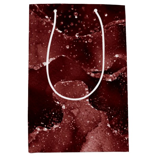 ムーディアゲート |ヘナ血赤ガーネット宝石トーン ミディアムペーパーバッグ (正面)