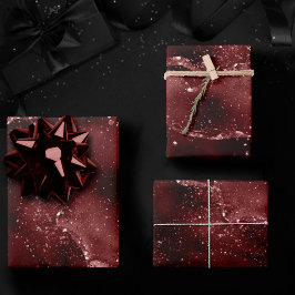 ムーディアゲート |ヘナ血赤ガーネット宝石トーン ラッピングペーパーシート