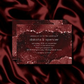 ムーディアゲート |ヘナ血赤ガーネット宝石トーン 招待状