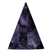 ムーディアゲート |ミッドナイトインディゴ深いパープルグラム パーティーハット (裏面)