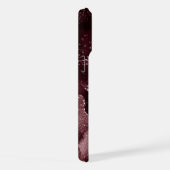 ムーディアゲート |ワインボルドーSangria Merlot Maroon iPhoneケース (右側面)
