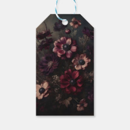 ムーディアネモン開花ヴィンテージ植物学フローラ芸術 ギフトタグ