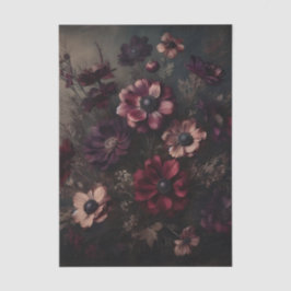 ムーディアネモン開花ヴィンテージ植物学フローラ芸術 薄葉紙