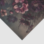 ムーディアネモン開花ヴィンテージ植物学フローラ芸術 薄葉紙 (詳細)