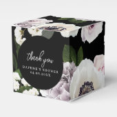 ムーディアネモン&パープルフローラブライダルシャワースクエア フェイバーボックス (正面サイド)