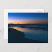 ムーディアモーティカルシースケープバイロンベイビーチat dusk ポストカード (正面/裏面)
