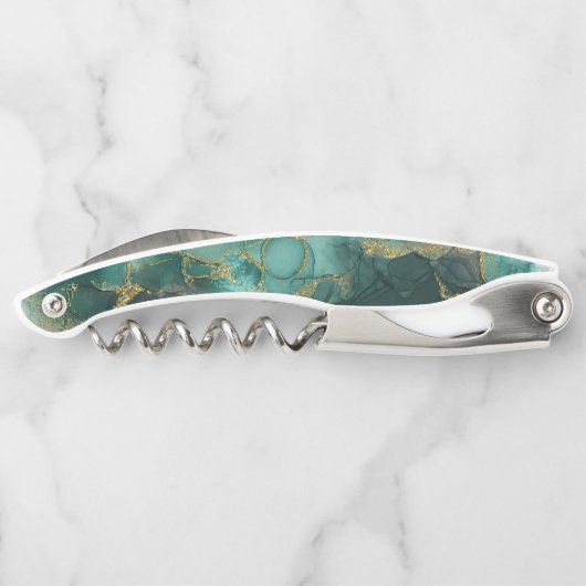 ムーディインクエメラルド金ゴールドウェディングパーティーID988 ソムリエナイフ (裏面)