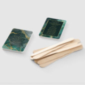 ムーディインクエメラルド金ゴールド抽象芸術プログラムID988 ハンドファン (組立なし)