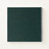 ムーディインクエメラルド金ゴールド抽象芸術ID988 ノートブック (裏面)