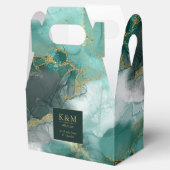 ムーディインクエメラルド金ゴールド抽象芸術ID988 フェイバーボックス (オープン)