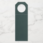 ムーディインクエメラルド金ゴールド抽象芸術ID988 ボトルネックタグ (裏面)