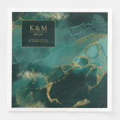 ムーディインクエメラルド金ゴールド抽象芸術V2 ID988 (正面)