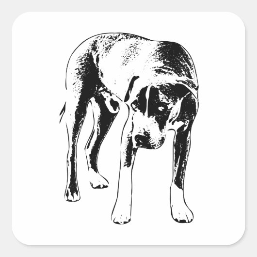 ムーディインクルック、ピットブルミックス スクエアシール (正面)