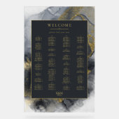 ムーディインク炭の金ゴールドシーティングチャートID988 アクリルサイン (正面)