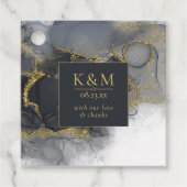 ムーディインク炭金ゴールド抽象芸術ID988 フェイバータグ (正面)