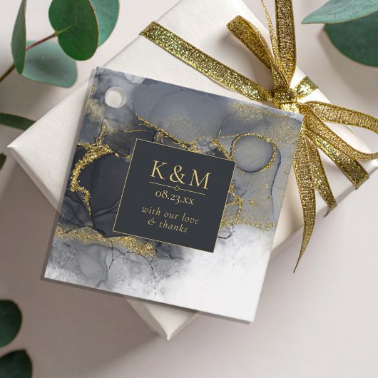 ムーディインク炭金ゴールド抽象芸術ID988 フェイバータグ