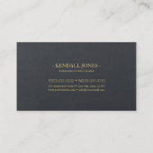 ムーディインク炭金ゴールド抽象芸術ID988 名刺 (裏面)