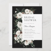 ムーディウィンターフローラブライダルシャワー 招待状 (正面)
