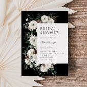 ムーディウィンターフローラブライダルシャワー 招待状