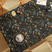 ムーディウィンターボタニカルクリスマスホリデー テーブルクロス